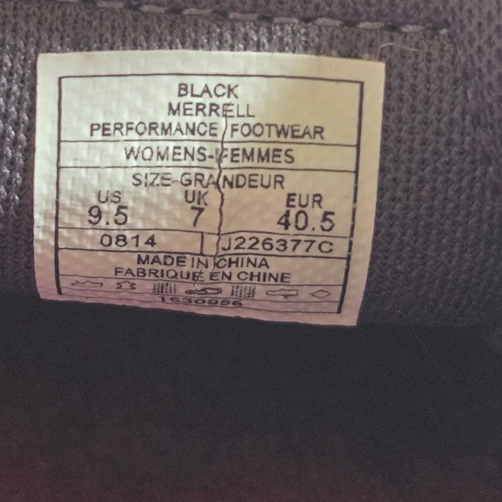 Merrell Performance Footwear‎ Slip On Suede Loafer Womens 9.5 Black J226377C